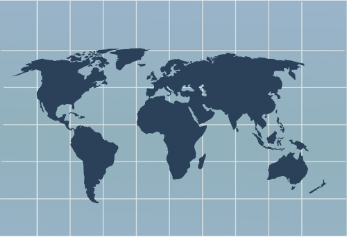 Pasaulio Žemėlapis, Žemė, Žemynai, Europa, Tinklelis, Žemėlapis, Nemokama Vektorinė Grafika