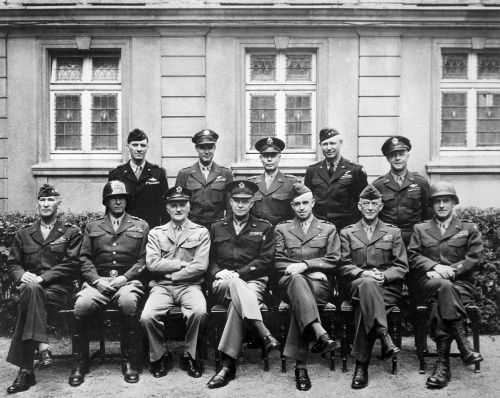 Antrasis Pasaulinis Karas, Sąjungininkai, Generolai, Eisenhoweras, Patton, Lyderiai, Juoda Ir Balta, Portretas