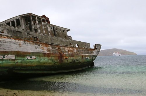 Avarija,  Laivas,  Falklando Salos