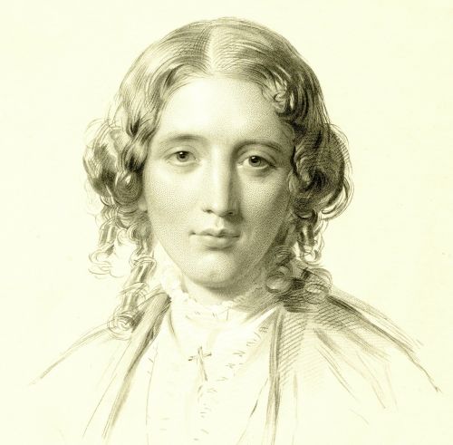 Rašytojas, Harriet Beecher Stowe, Portretas, 1853, Francis Holl, Piešimas