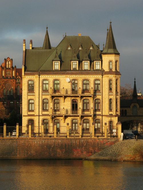 Wrocław, Breslau, Miestas, Architektūra, Vaizdas, Pastatai, Upė, Lenkija