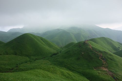 Wugongshan, Debesis, Smilkalai, Kalnai