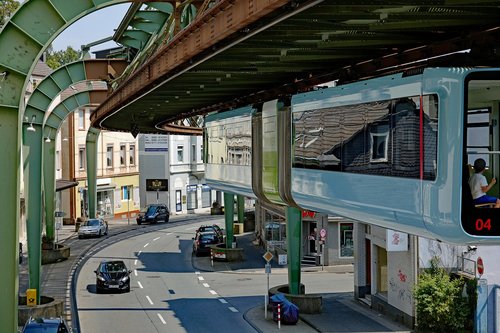Wuppertal,  Schwebebahn,  Viadukas,  Imperial Kelių