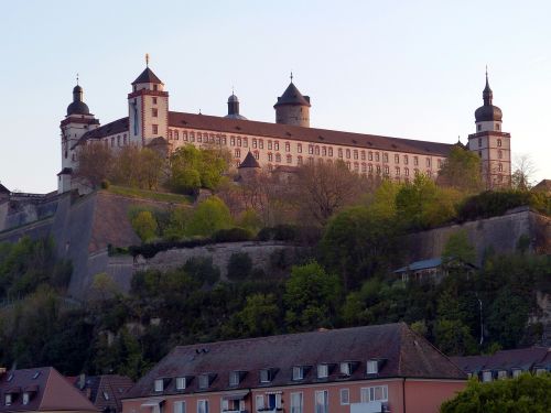 Würzburg, Bavarija, Swiss Francs, Istoriškai, Pastatas, Tvirtovė, Marienberg, Senamiestis