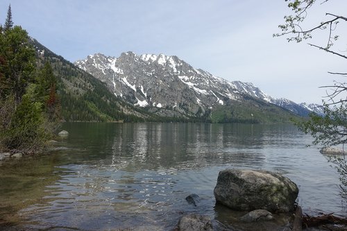 Vajomingas,  Žygiai,  Ežeras,  Kalnai,  Tetons,  Nacionalinis Parkas