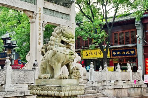 Xian, Statula, Liūtas, Kinija, Pierre, Pagoda