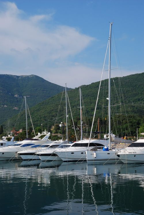 Vasaros & Nbsp,  Atostogos,  Vasara,  Kelionė,  Gabenimas,  Montenegro,  Jachta,  Valtis,  Buriu,  Buriavimas,  Viduržemio Jūros,  Nuotrauka,  Marina,  Jūrinis,  Burlaivis,  Buriavimas,  Laivas,  Jachtos Montenegro