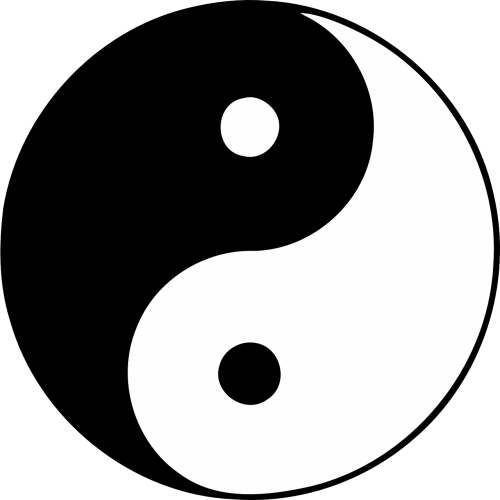 Yang, Yin, Kinai, Religinis, Kultūrinis, Asian, Harmonija, Taoizmas, Yin-Yang, Nemokama Vektorinė Grafika