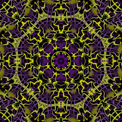 Kaleidoskopas,  Abstraktus,  Geltona,  Violetinė,  Geltonos Ir Violetinės Kaleidoskopas