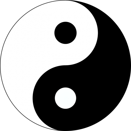 Yin, Yang, Yin-Yang, Taoizmas, Dvasingumas, Dvilypumas, Yinyang, Tao, Simbolis, Taijitu, Dvasinis, Nemokama Vektorinė Grafika