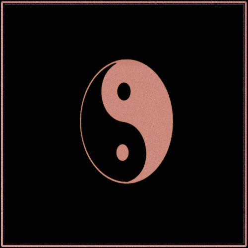 Yin & Nbsp,  Yang,  Rožinis,  Juoda,  Yin Yang # 1
