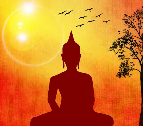 Joga, Buda, Atsipalaidavimas, Saulė, Paukščių Medis