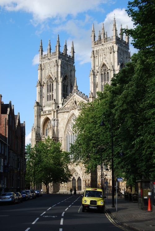 York Minster, York, Anglija, Katedra, Bažnyčia, Krikščionis, Geltona Taksi, Taksi
