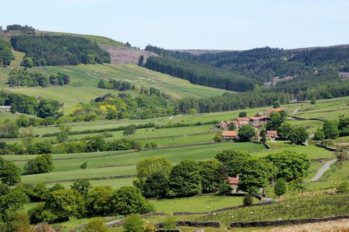 Jorkšyro Smėlynai, Dales, Jorkšyras, Kraštovaizdis, Anglija, Kaimas, Anglų, Kaimas, Gamta, Uk, Turizmas, Britanija, Šiaurė, Purvinas, Akmuo, Lauke, Britanija, Nacionalinis, Pritraukimas, Parkas, Turistinis, Slėnis, Medis, Riedulys, Akmenys, Vasara, Dangus, Žolė, Natūralus