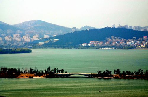 Kraštovaizdis,  Yunlong & Nbsp,  Ežeras,  Xuzhou,  Kinija,  Vanduo,  Kalnai,  Peizažas,  Yunlong Ežeras (A)