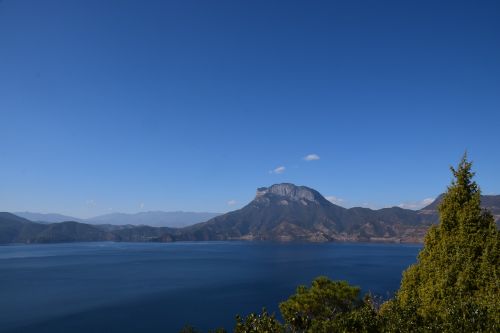Yunnan Lijiang, Lugu Ežeras, Ežero Vaizdas