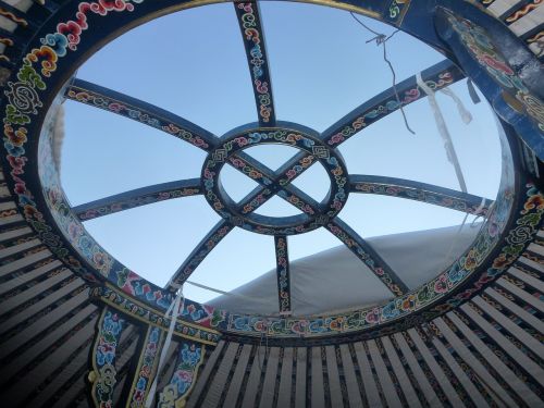 Yurt, Menas, Mongolija, Dažymas