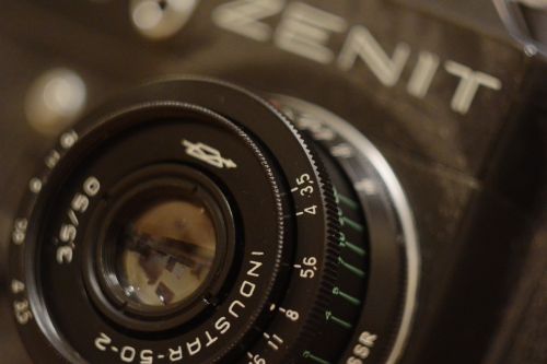 Zenitas, Fotoaparatas, Sovietinė, Industar, Objektyvas, Retro