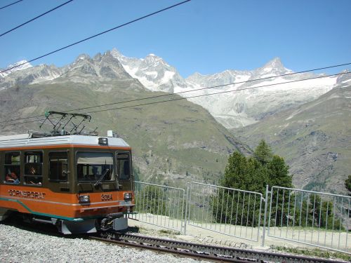 Zermatt, Šveicarija, Cog Geležinkelis, Kalnai, Alpių, Kraštovaizdis, Gamta, Kalnas, Sniegas, Matterhorn, Kelionė, Keliauti, Traukinys, Traukiniai