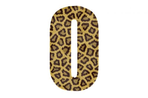 Nulis, 0, Numeris, Modelis, Tekstūra, Leopardas, Tekstas