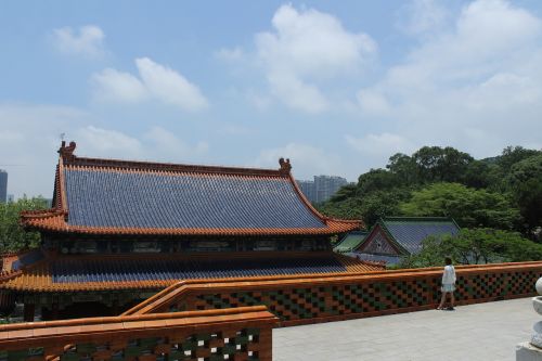 Zhuhai Naujas Juanių Rūmų Rūmus, Puikus Pastatas, Rūmai, Mėlynas Dangus Ir Balti Debesys