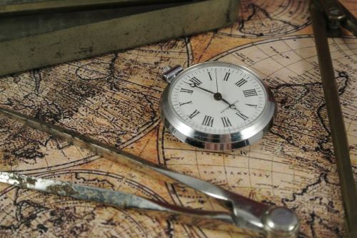 Zirkel, Žemėlapis, Ežero Žemėlapis, Laikas, Laikrodis, Kišeninis Laikrodis