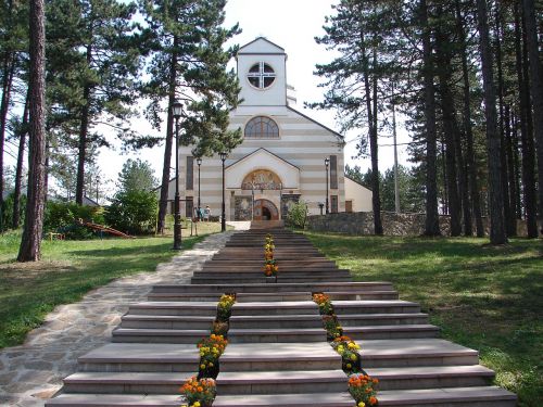 Zlatibor, Serbija, Kalnas, Bažnyčia, Medis