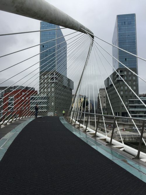 Zubizuri Tiltas, Calatrava Tiltas, Bilbao