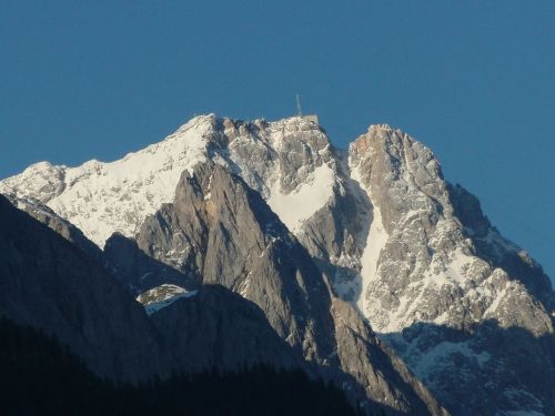 Zugspitze, Alpių, Kalnai, Aukščiausiojo Lygio Susitikimas, Šešėlių Žaidimas, Alpinizmas, Kalnų Peizažas, Bavarija, Dangus, Steinig, Rokas, Panorama, Kraigas, Tolimas Vaizdas