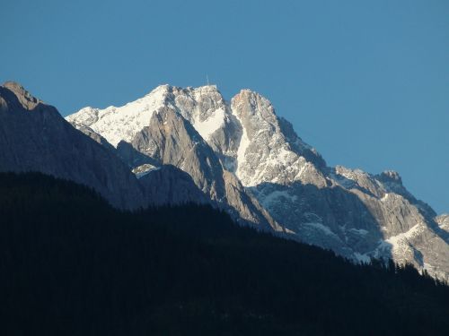 Zugspitze, Kalnas, Kalnų, Tolimas Vaizdas, Alpių, Alpinizmas, Bavarija, Sniegas, Rokas, Kalnų Peizažas, Steinig, Aukščiausiojo Lygio Susitikimas