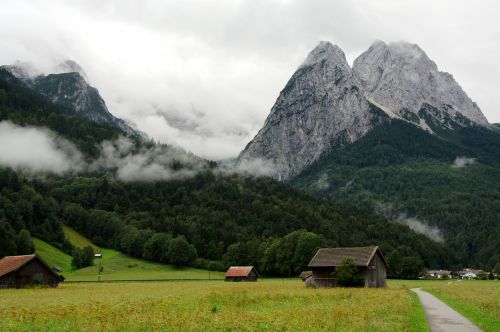 Zugspitze, Žygiai, Kalnai, Alpės, Vokietija