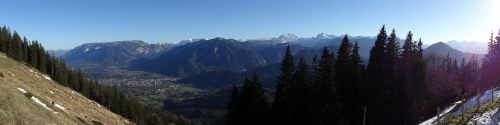 Zwiesel, Kalnai, Alpių, Blogas Reichenhall, Berchtesgadener Žemės, Panorama